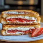Fried Strawberry Cheesecake Sandwiches