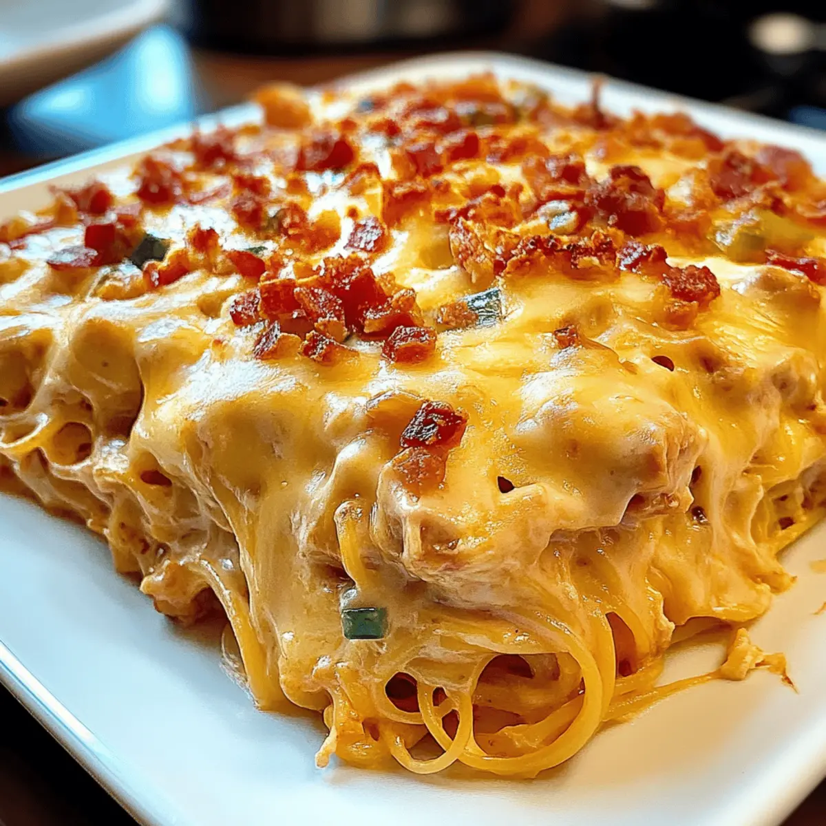 Spicy Southern Chicken Spaghetti Casserole