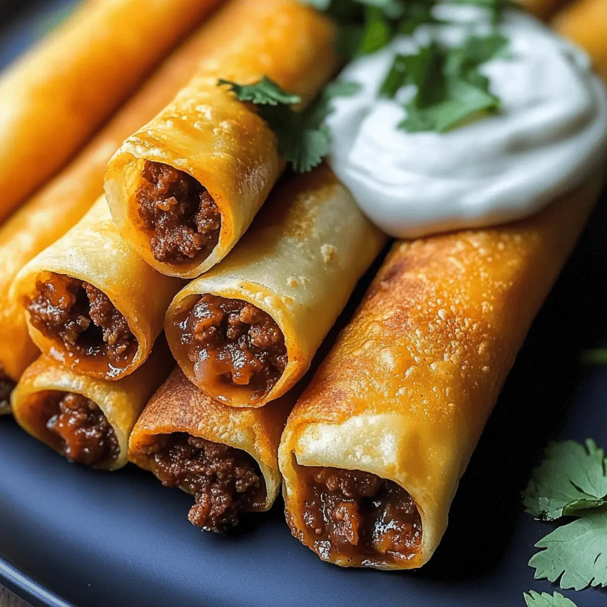 Crispy Beef Taquitos