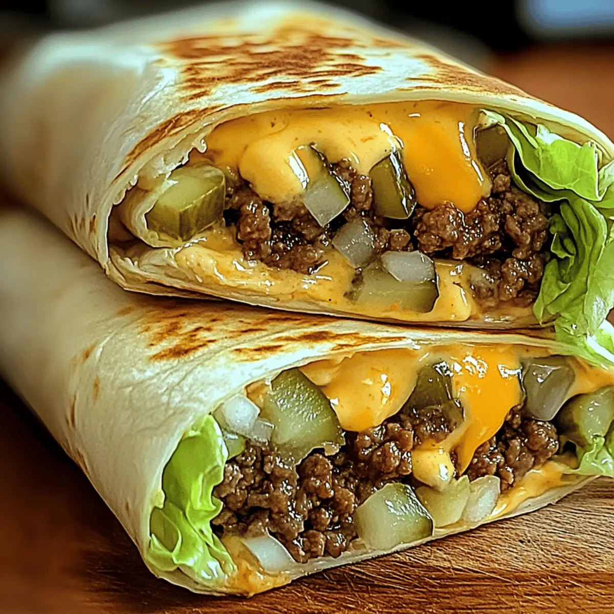 Homemade Big Mac Wraps