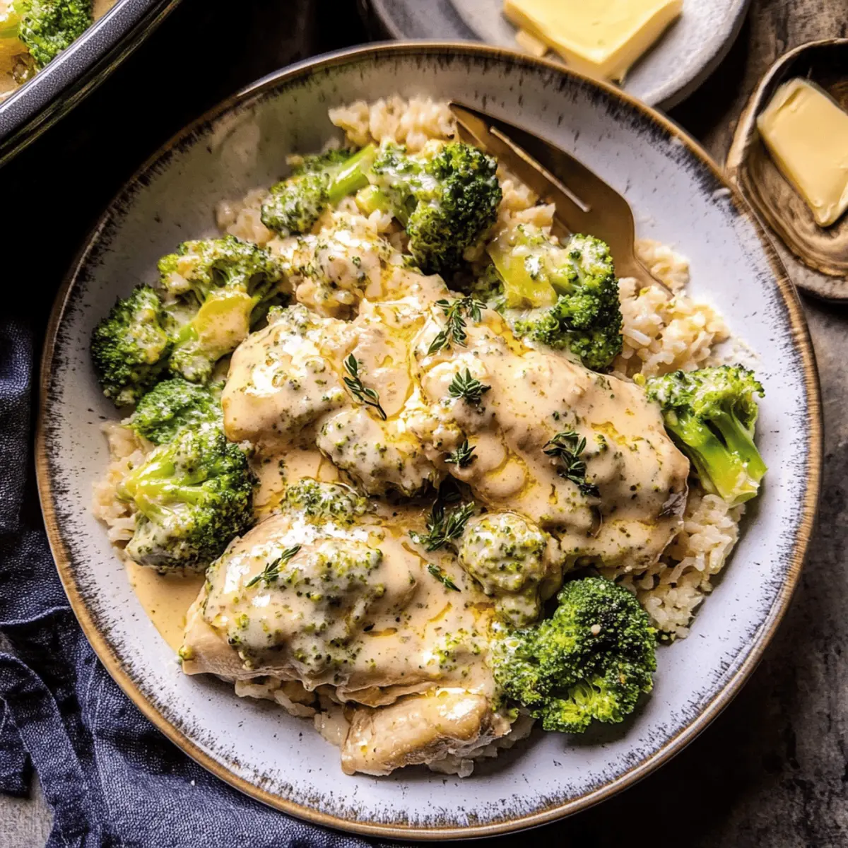 Crockpot Creamy Broccoli Cheddar Chicken