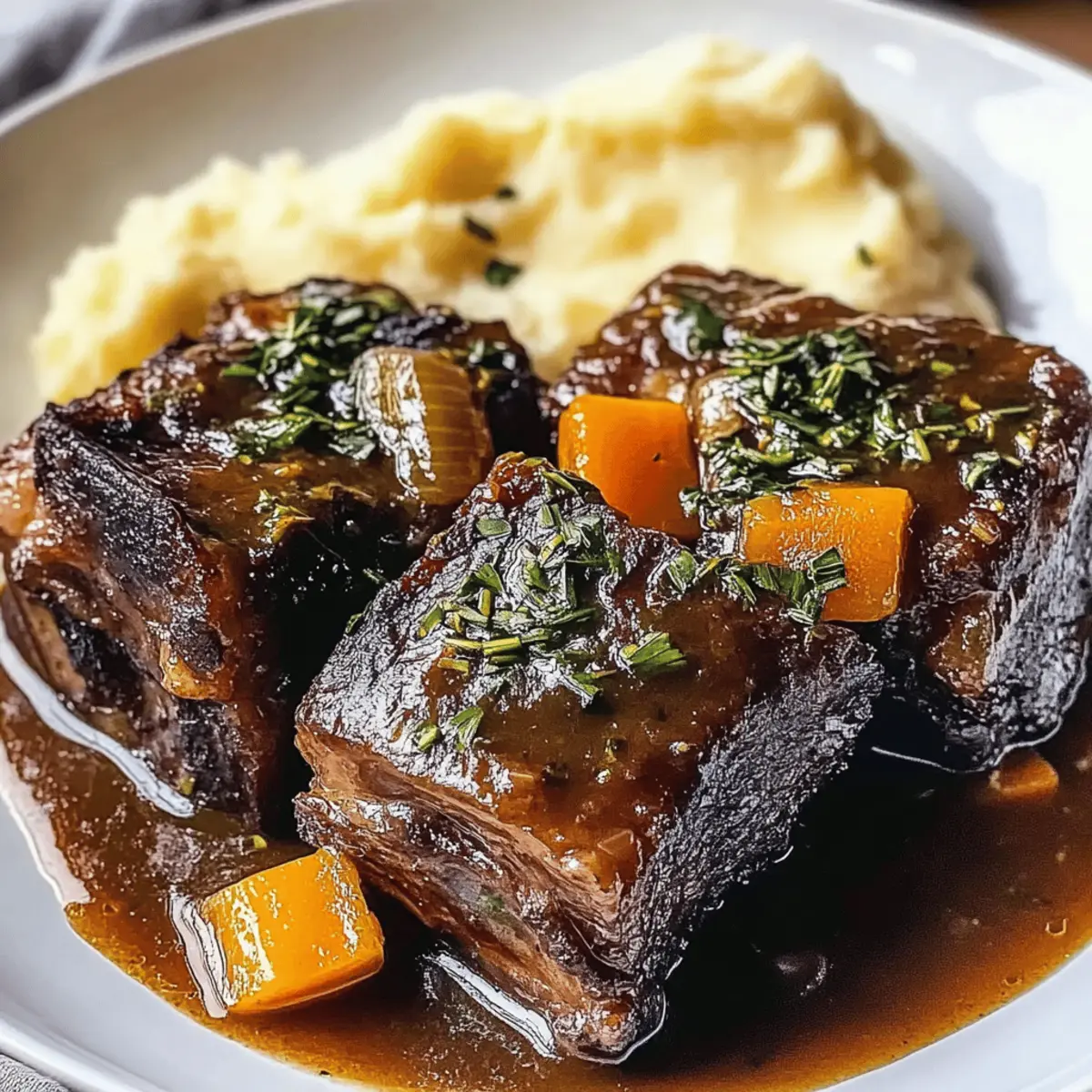 Tender Slow Cooked Short Ribs