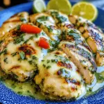Grilled Salsa Verde Pepper Jack Chicken
