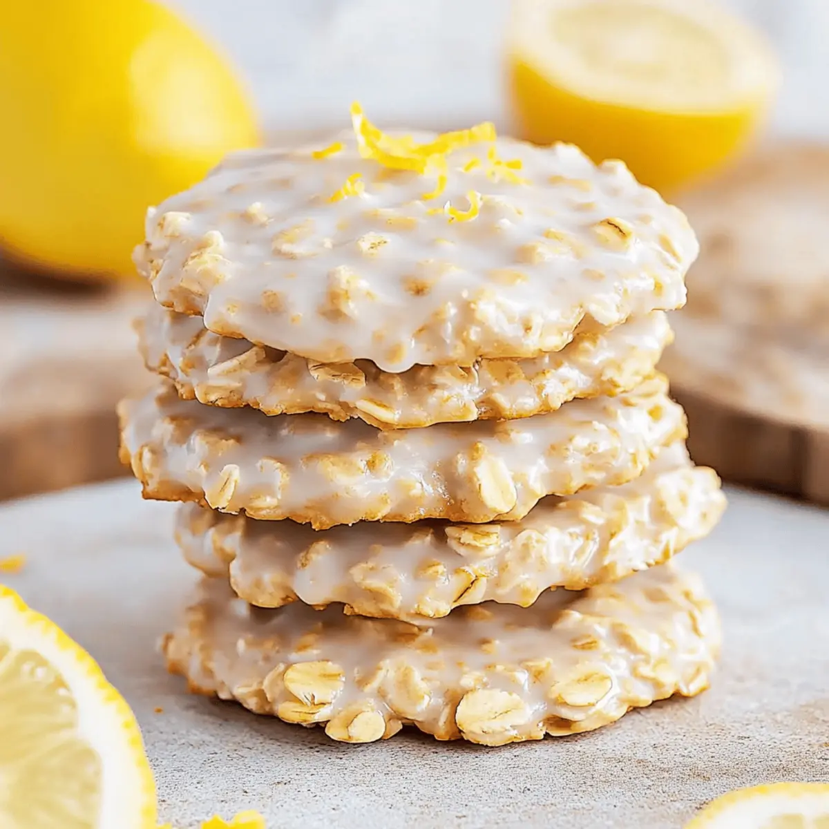Lemon Oatmeal Cookies No-Bake Recipe