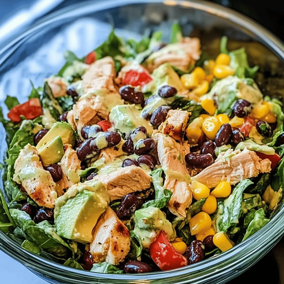 Zesty Southwest Chicken Salad Bowl
