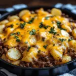 Cheesy Ground Beef & Potato Casserole