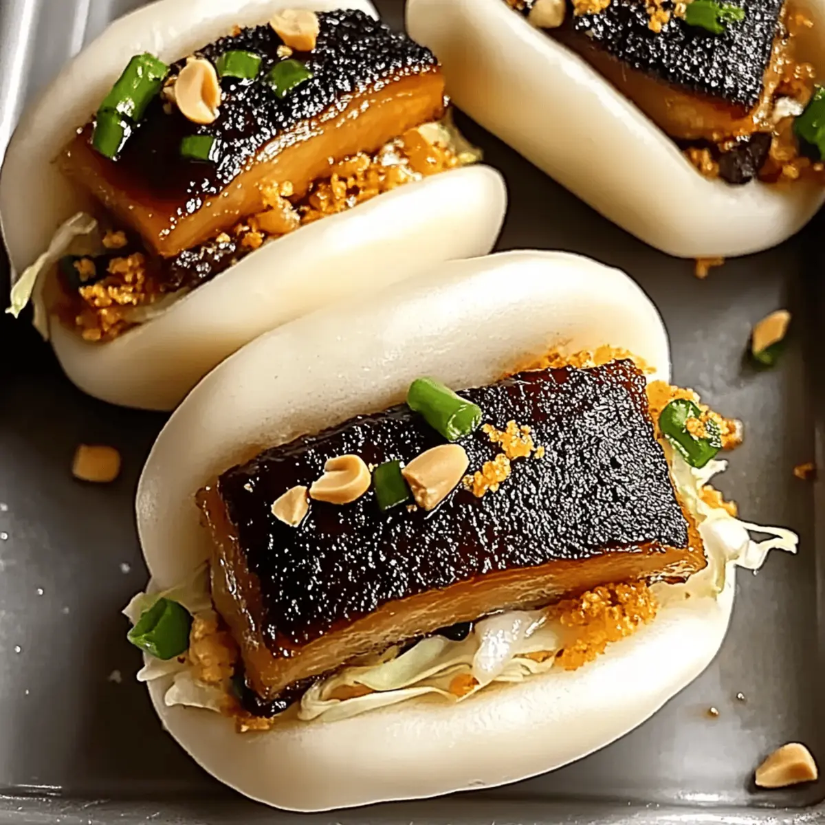 Chinese Red Cooked Pork Belly Bao Recipe