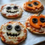 Halloween Mini Pizzas