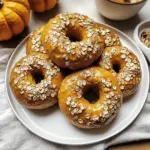 Homemade Pumpkin Oat Bagels