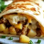 Sausage, Cheese & Potato Breakfast Wraps