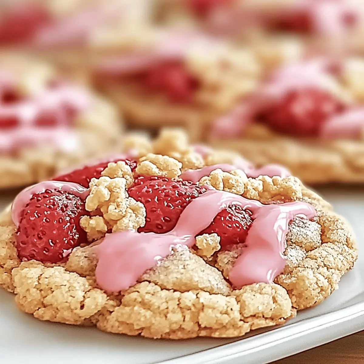 Soft & Chewy Strawberry Crunch Cookies