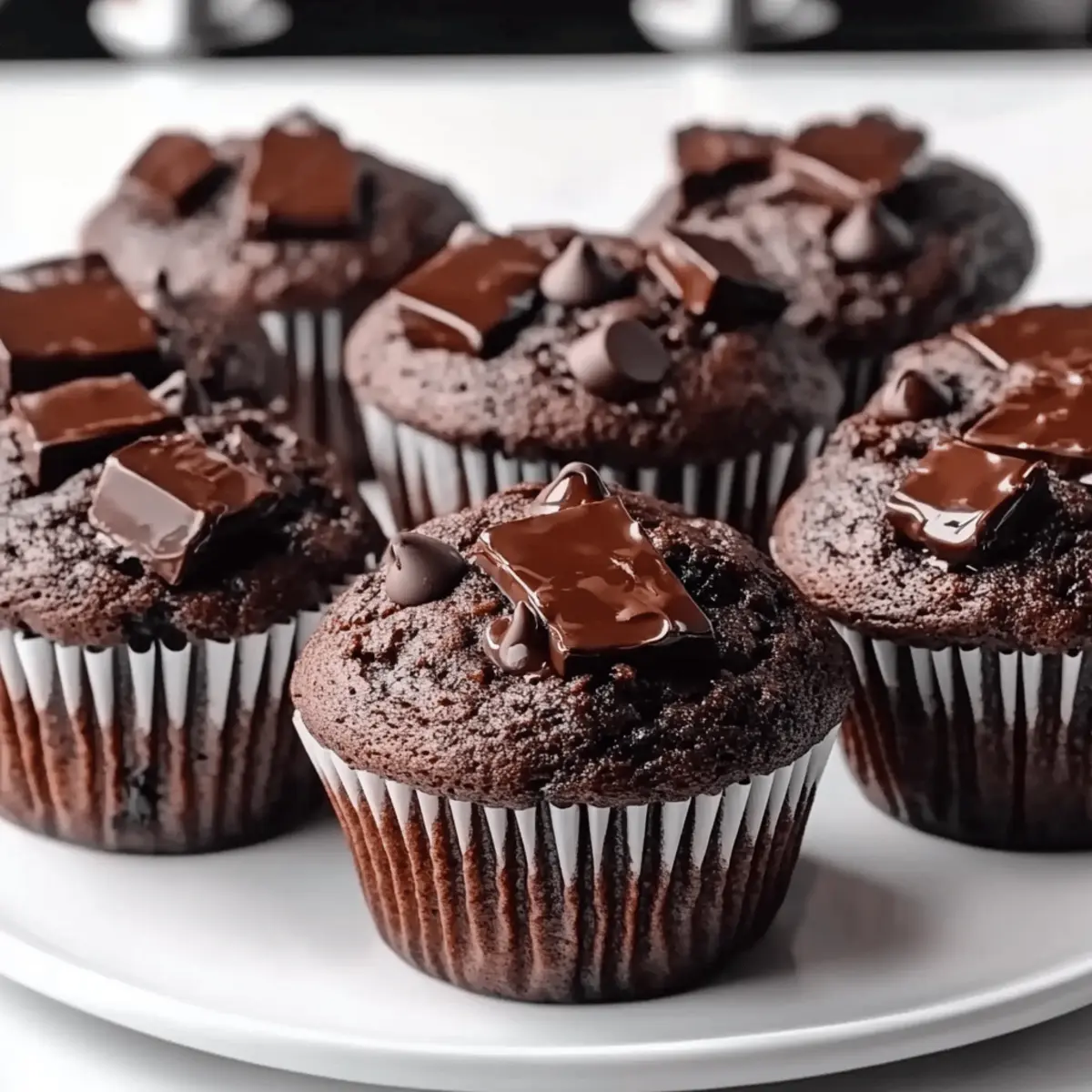 Sour Cream Double Chocolate Muffins