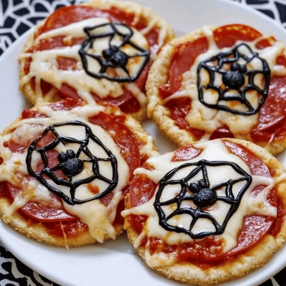 Spiderweb Pizza Bites