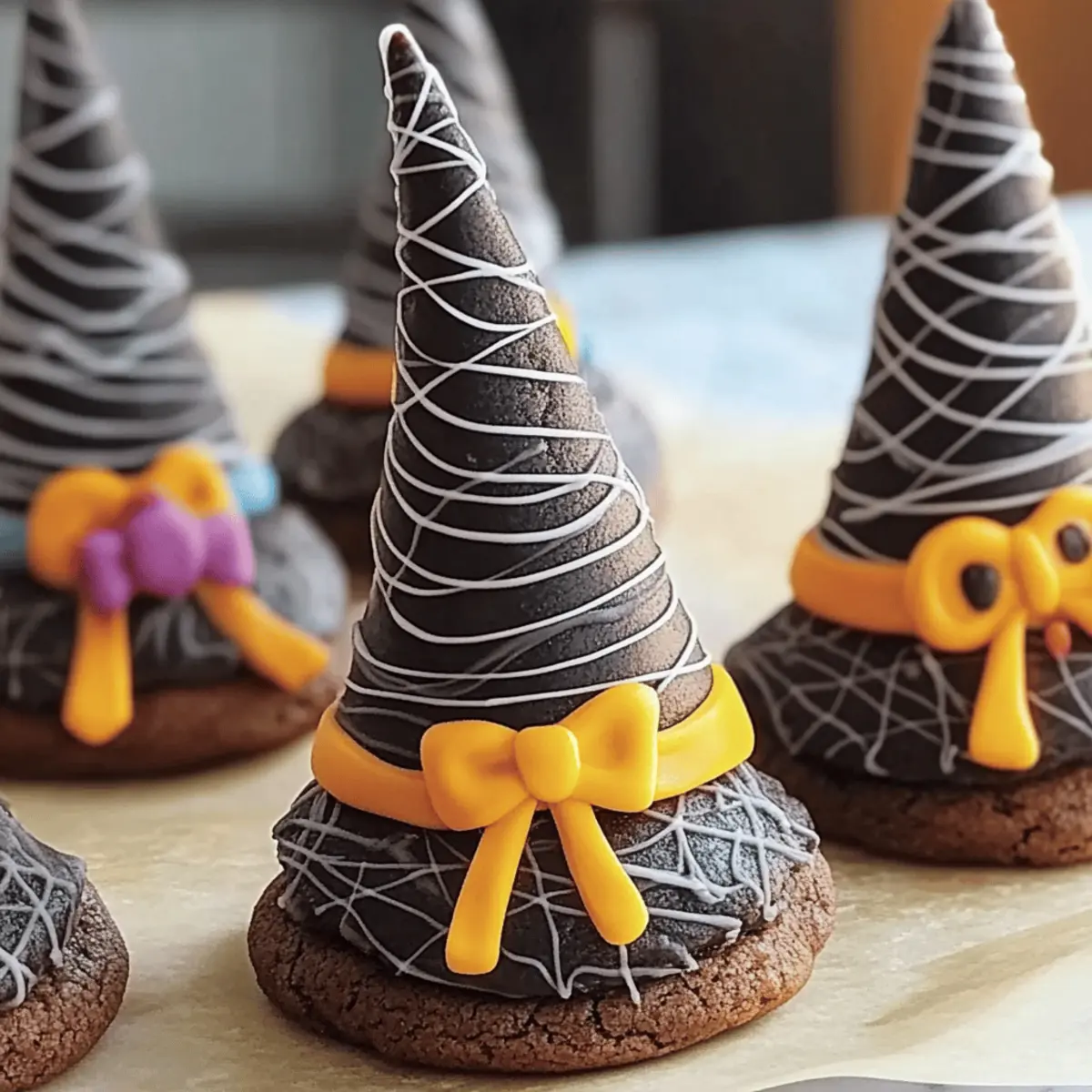 Fun Halloween Witch Hat Cookies
