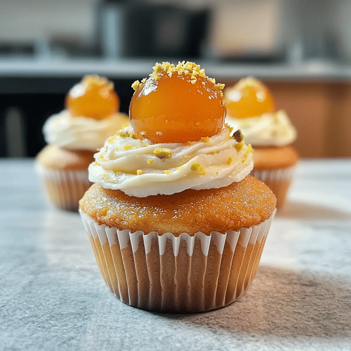 Gulab Jamun Cupcakes