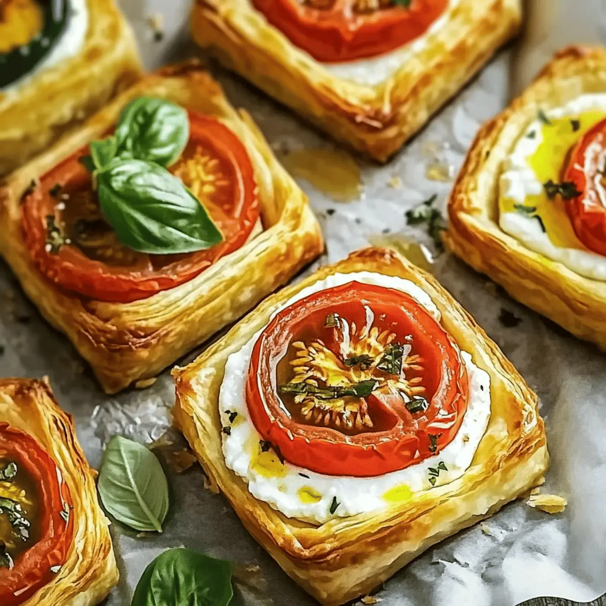 Tomato Tartlets Puff Pastry
