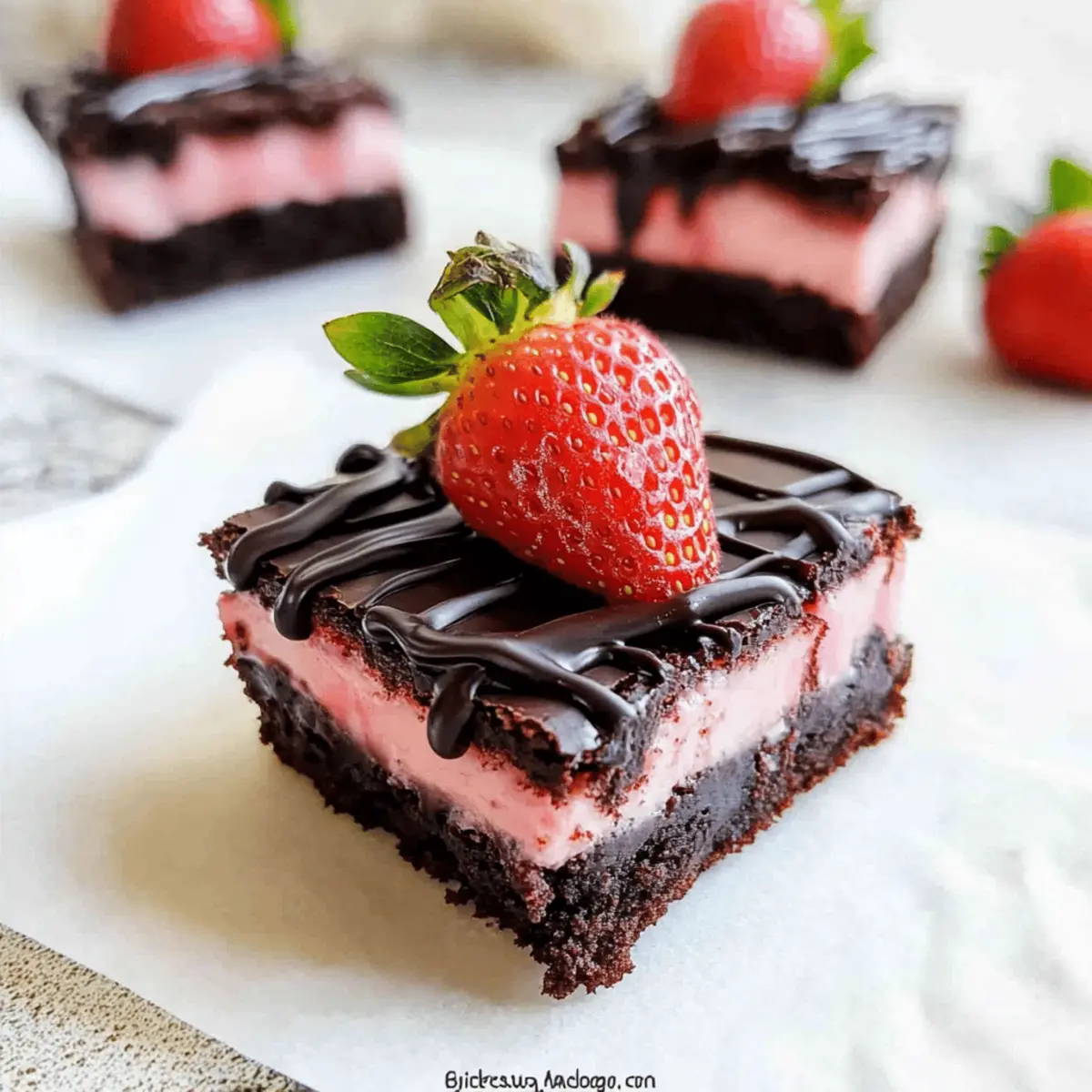 Strawberry Brownies