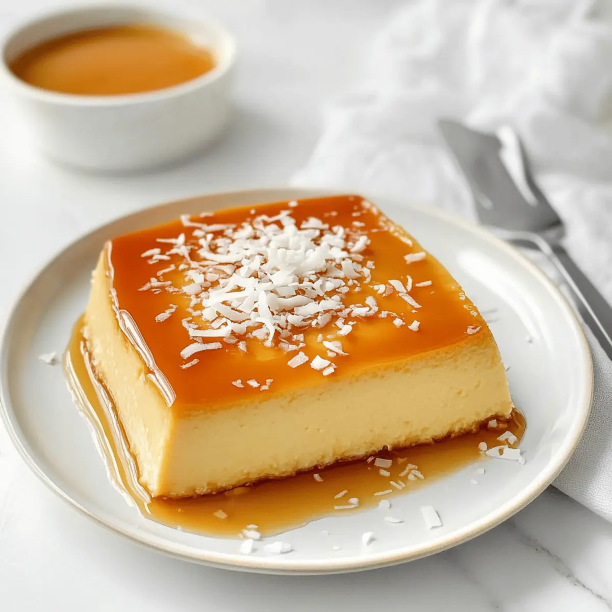 Creamy French Antilles Coconut Flan (Flan Coco)