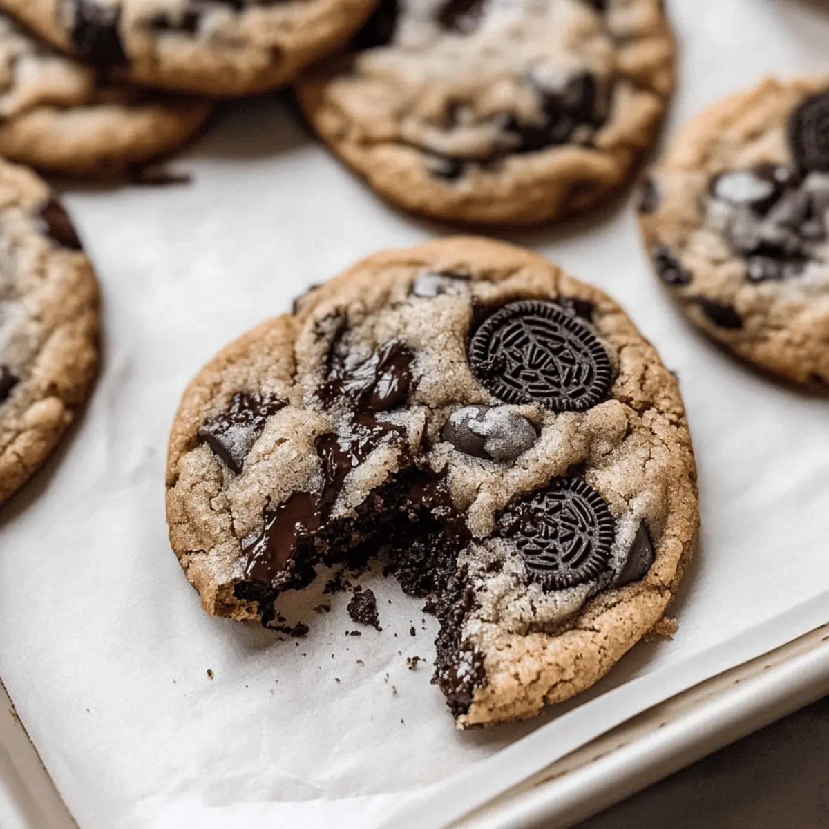Chewy Oreo Chocolate Chip Cookies
