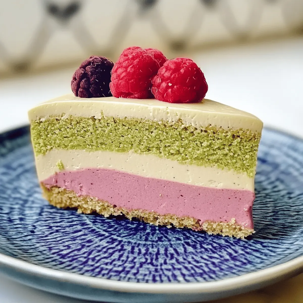 Raspberry Pistachio Mousse Cakes