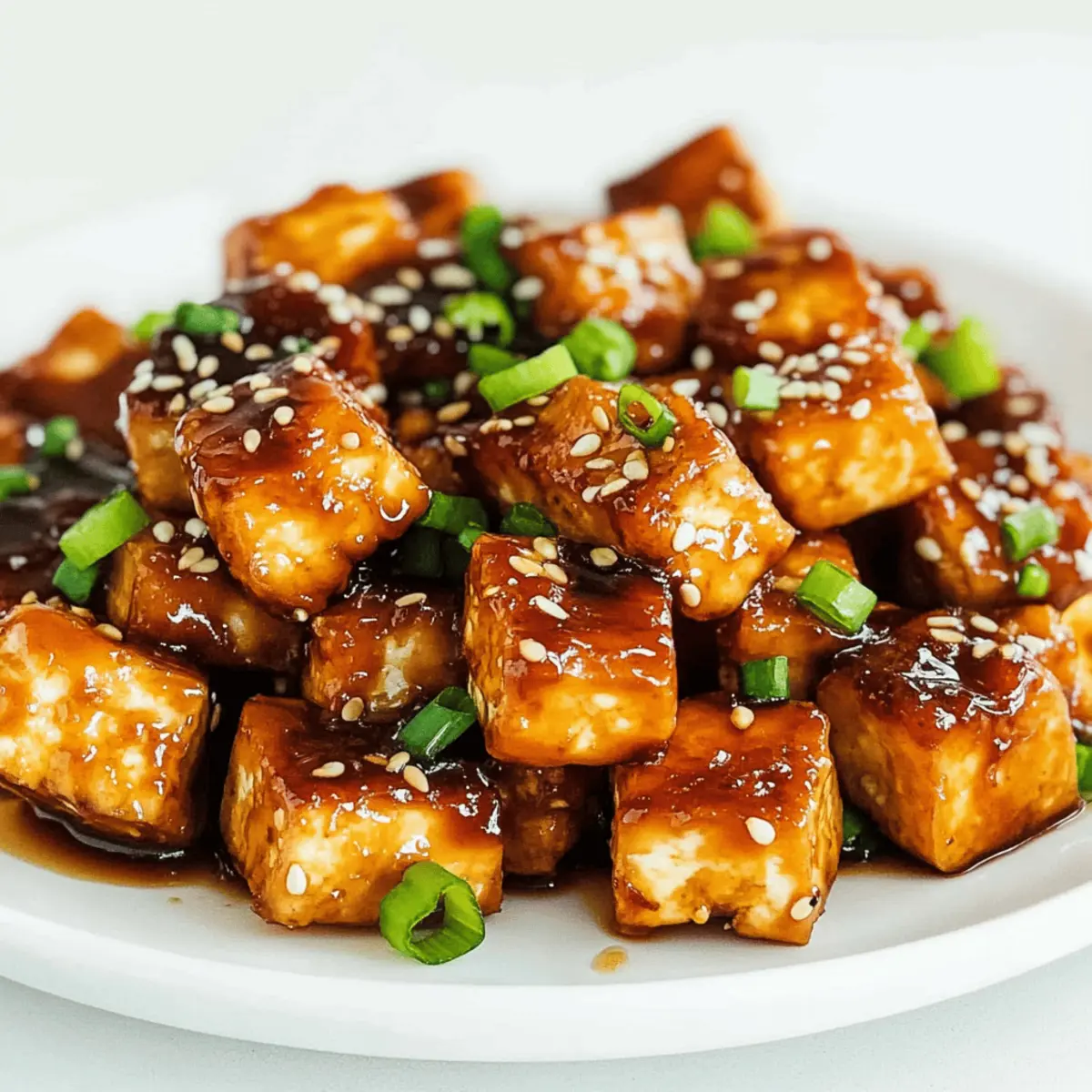 Crispy Pan-Fried Garlic Tofu