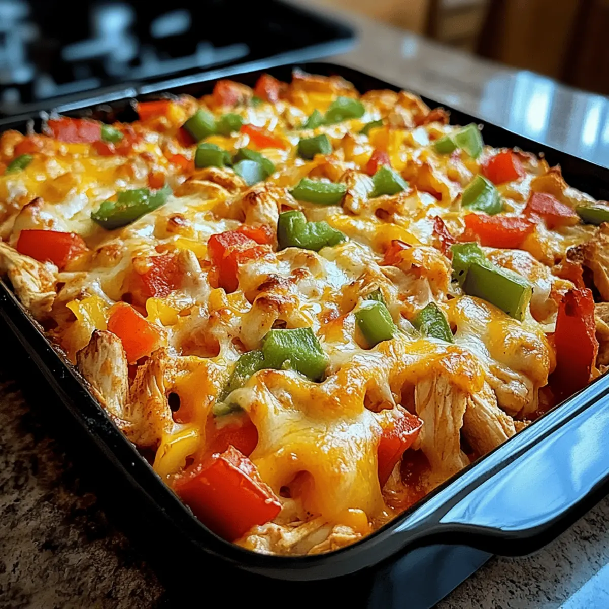 Creamy Fajita Chicken Casserole
