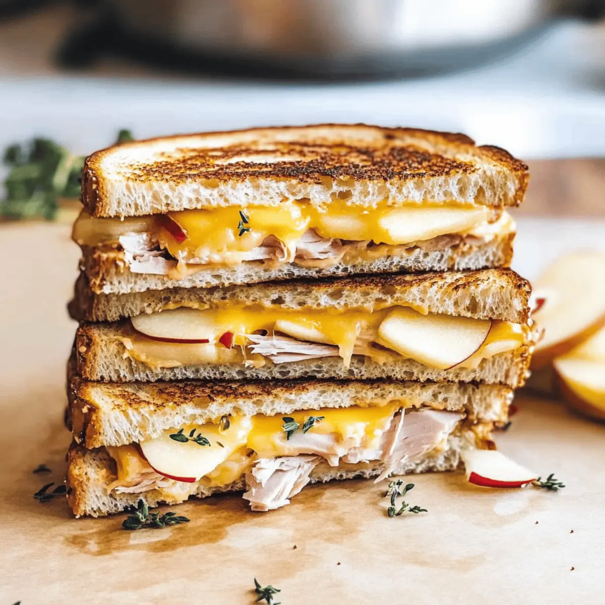 Apple & Cheddar Grilled Cheese