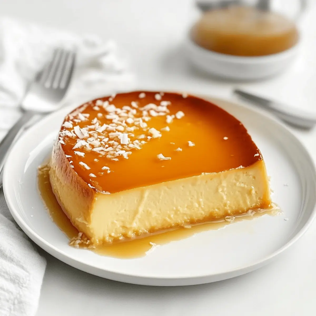 Creamy French Antilles Coconut Flan (Flan Coco)