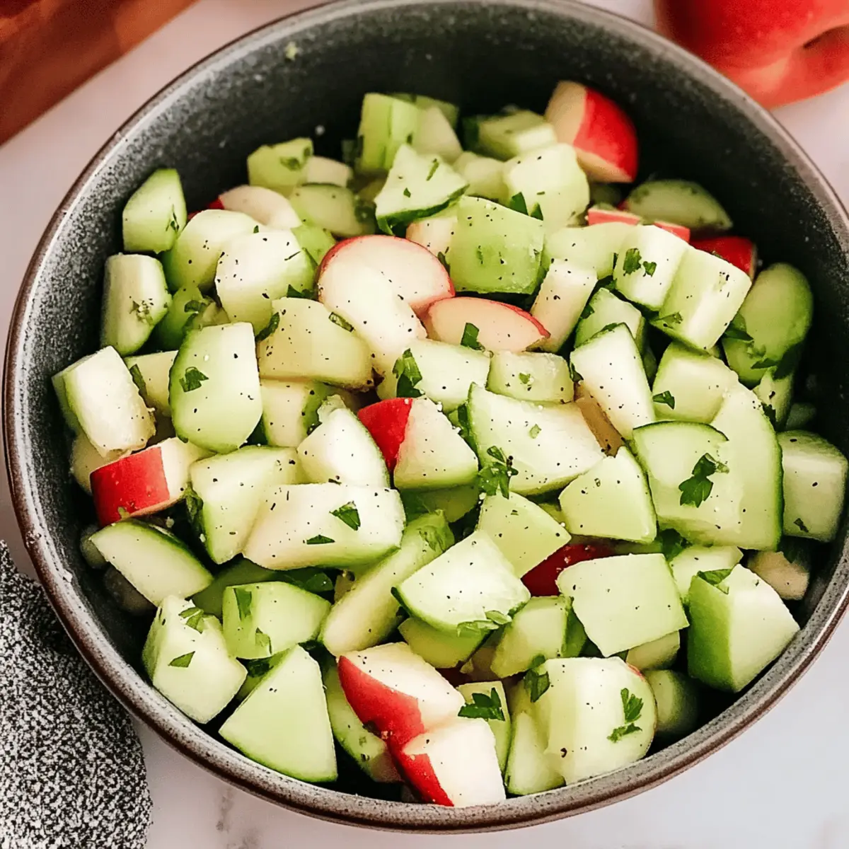 Refreshing Cucumber Apple Salad