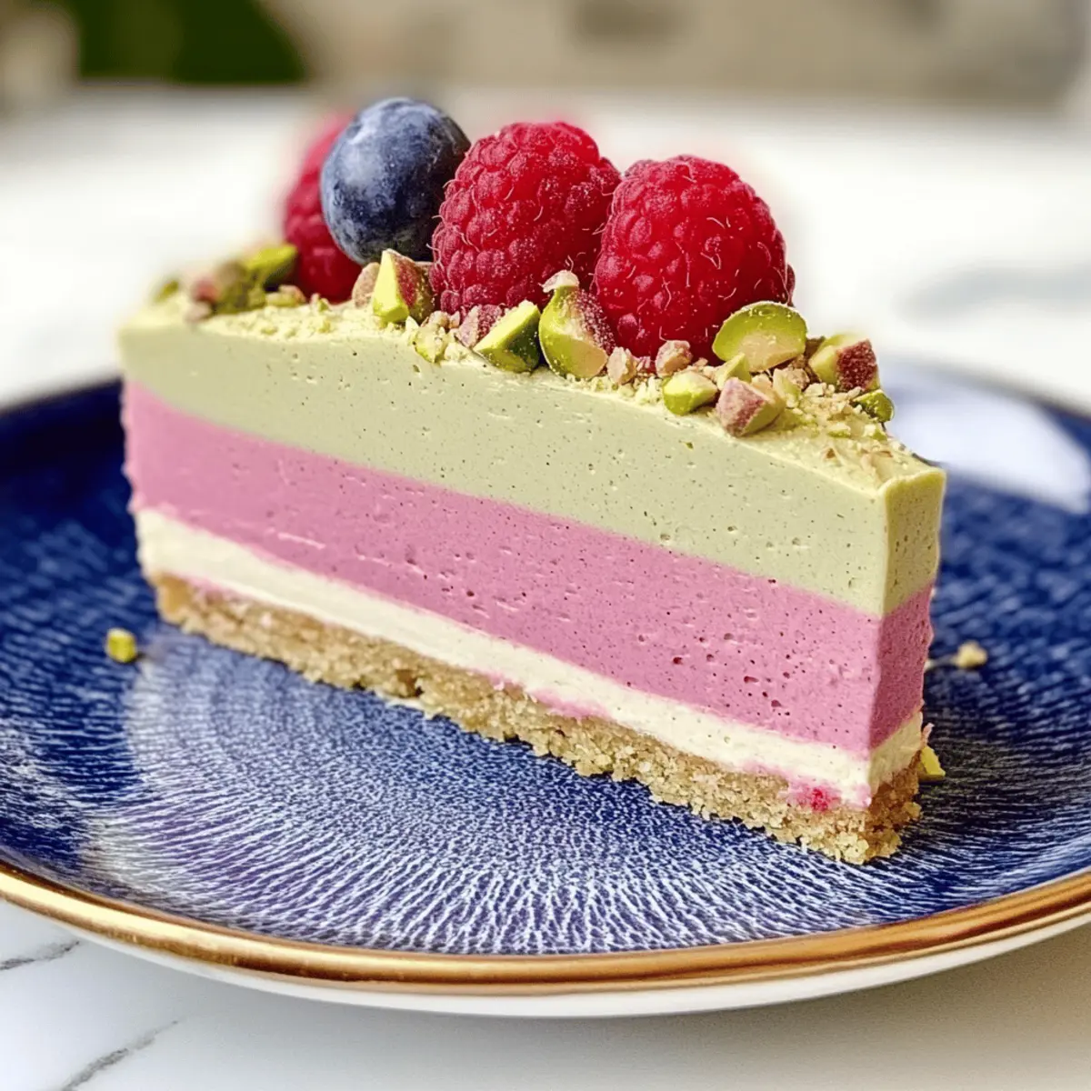 Raspberry Pistachio Mousse Cakes
