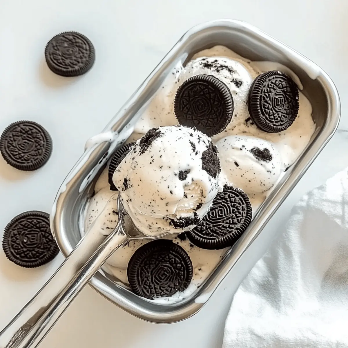 Homemade Oreo Ice Cream