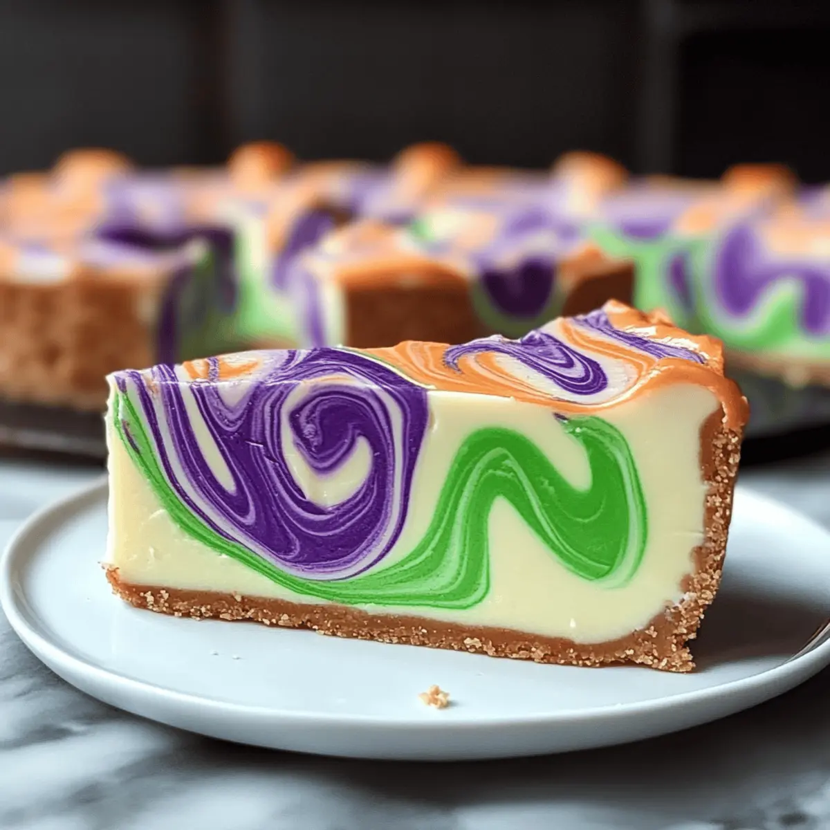 Harry Potter Inspired Polyjuice Potion Swirl Cheesecake