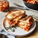 Kimchi Grilled Cheese Fusion Sandwich