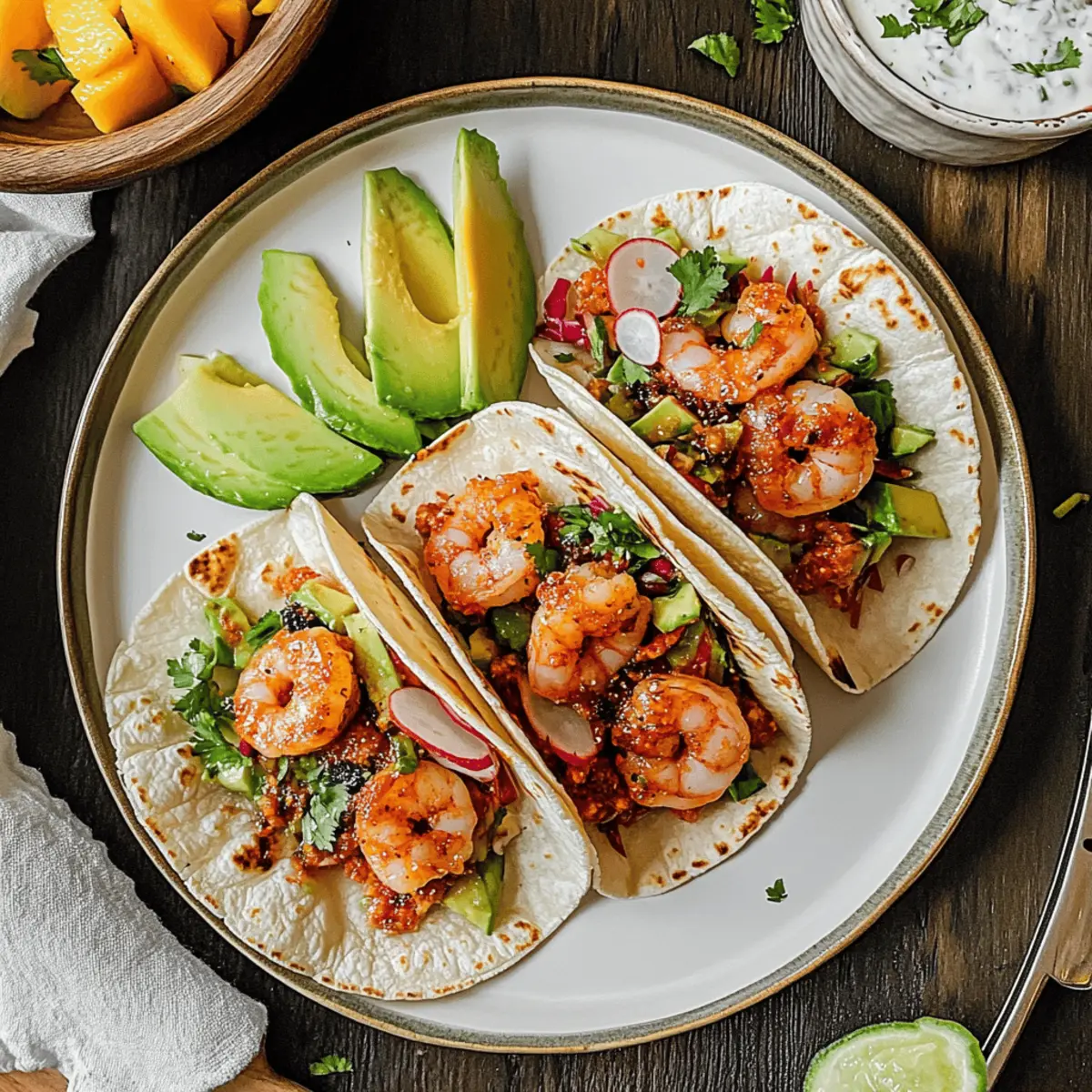 Gochujang Shrimp Tacos