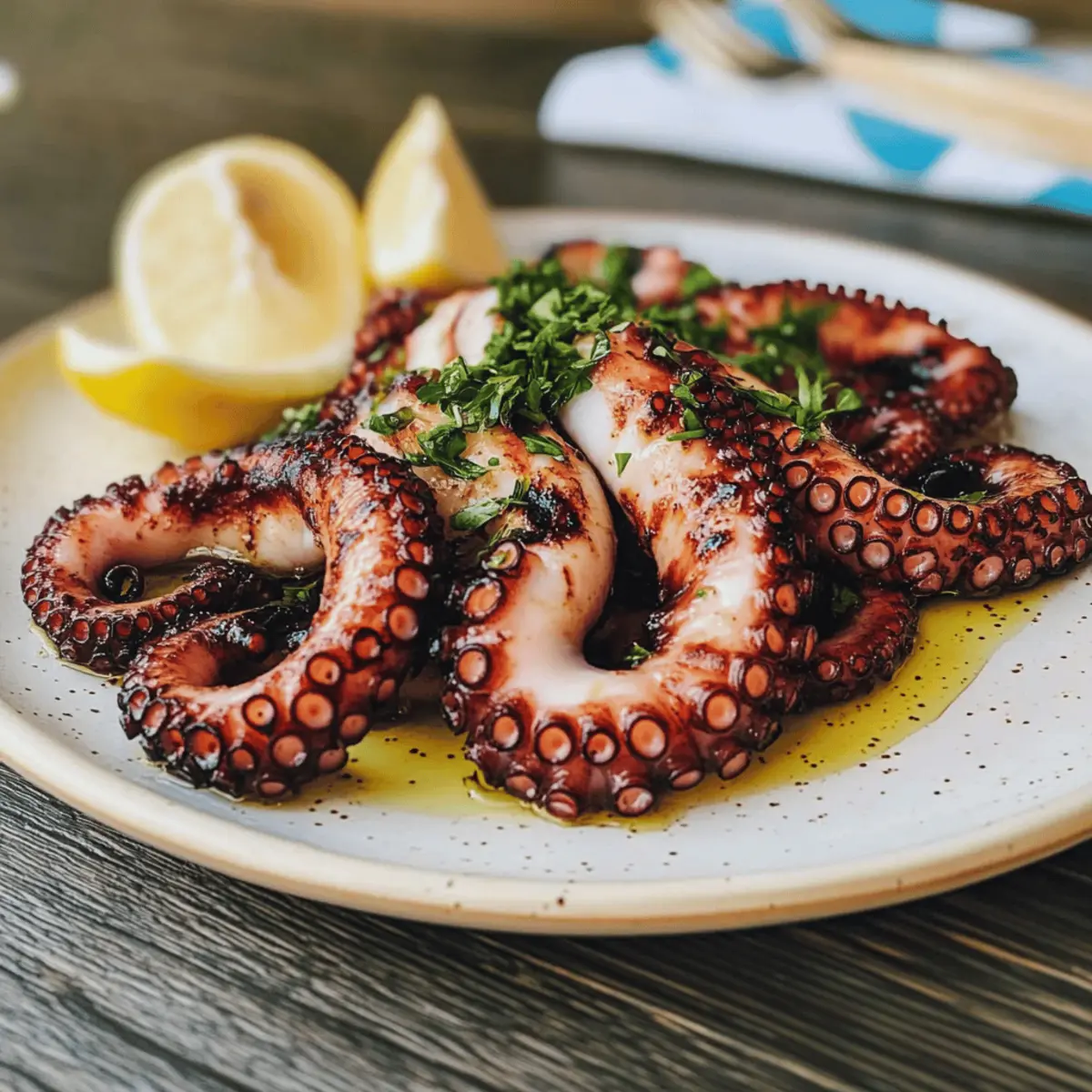 Juicy Grilled Octopus