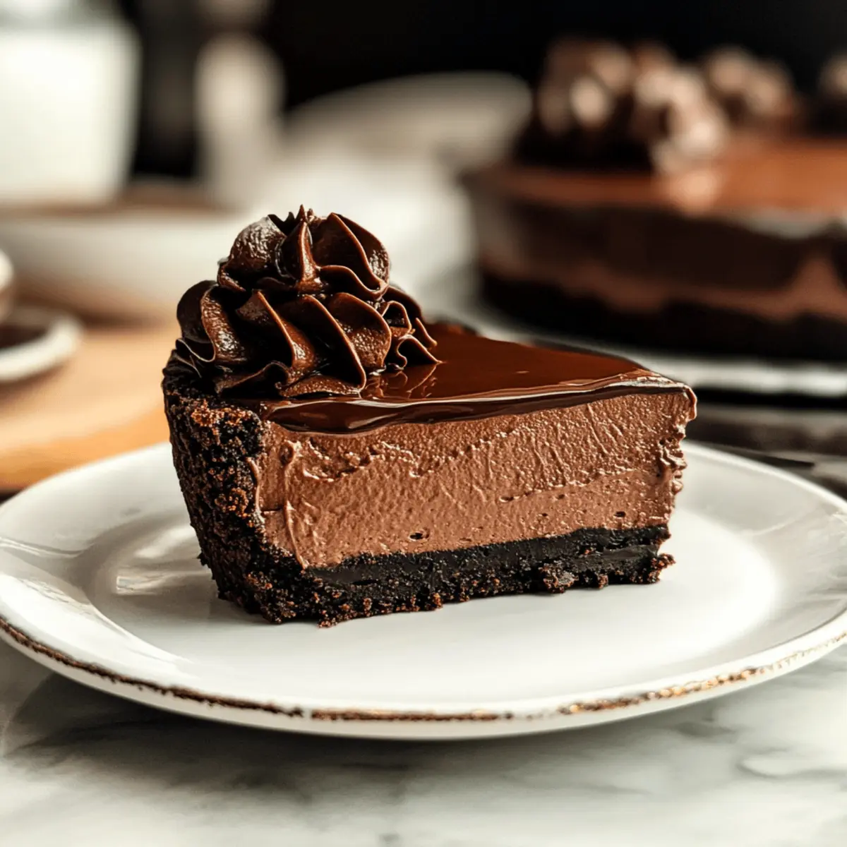Rich & Creamy Chocolate Cheesecake