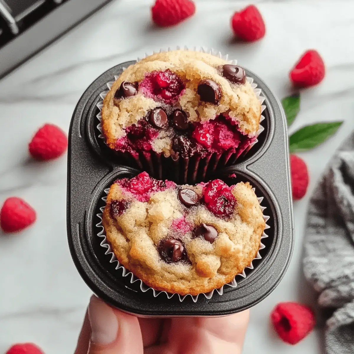 Raspberry Chocolate Chip Muffins
