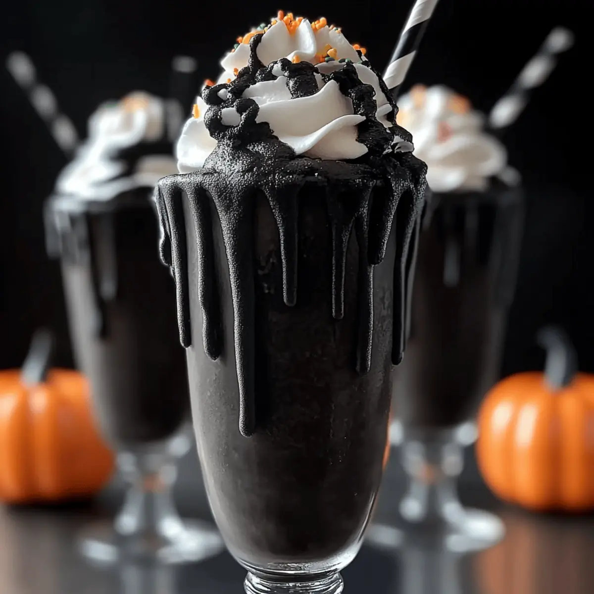 Spooky Black Milkshake