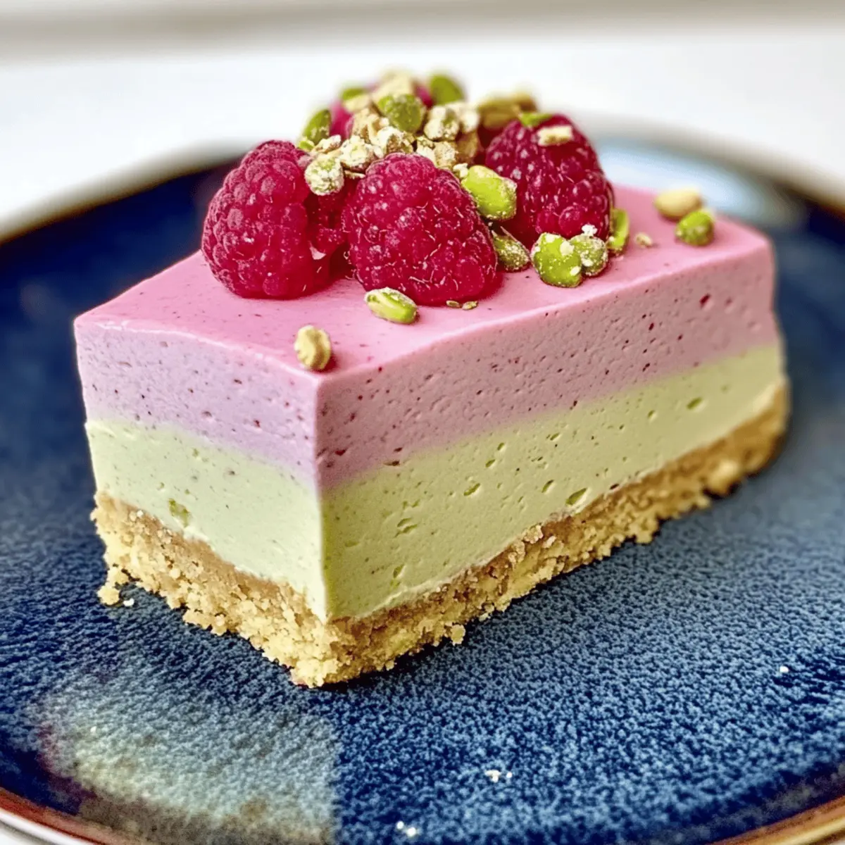 Raspberry Pistachio Mousse Cakes