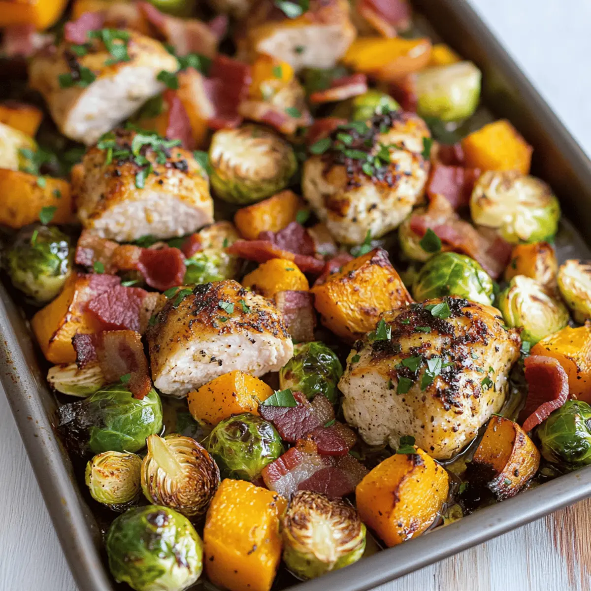 Autumn Harvest Chicken Sheet Pan