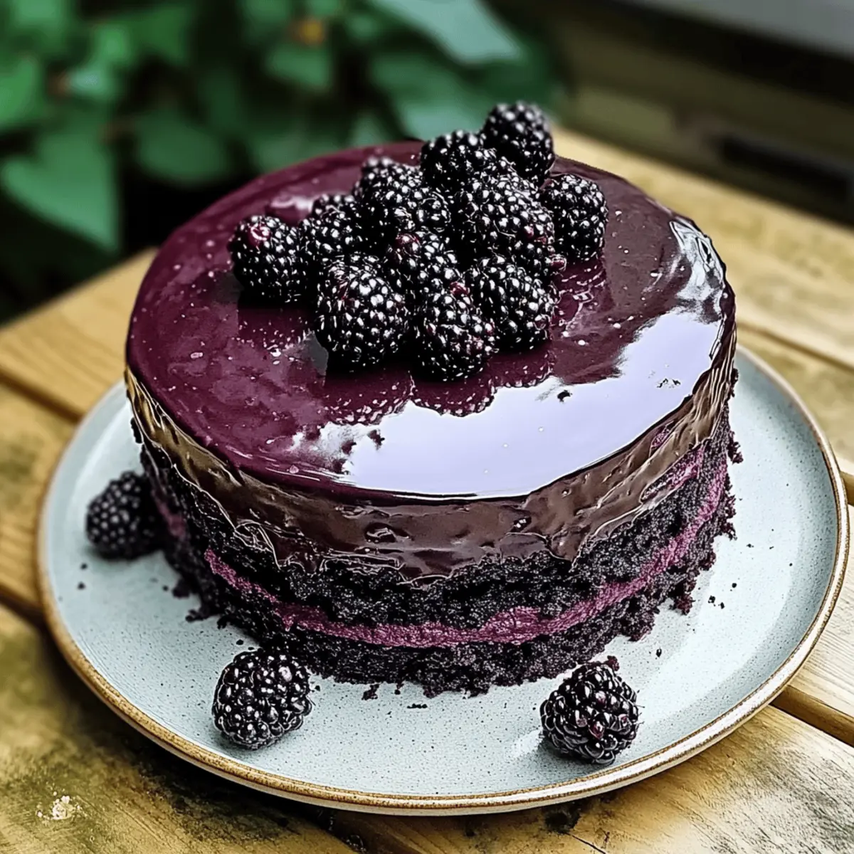 Blackberry Velvet Gothic Cake