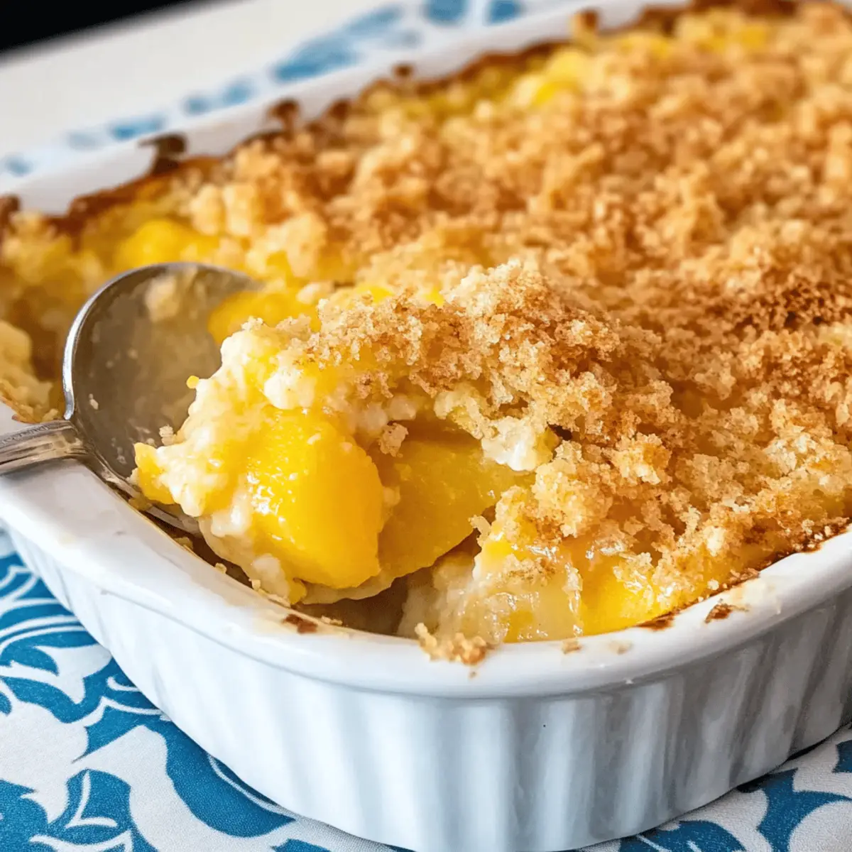 Cheesy Yellow Squash Casserole