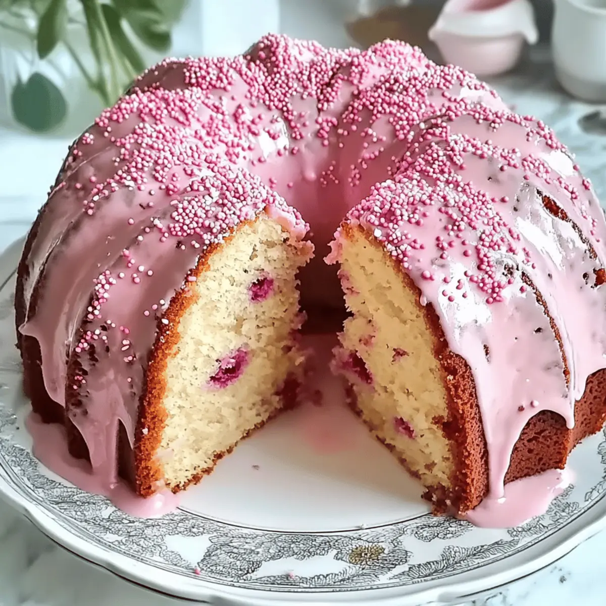 Cherry Blossom Bundt Cake