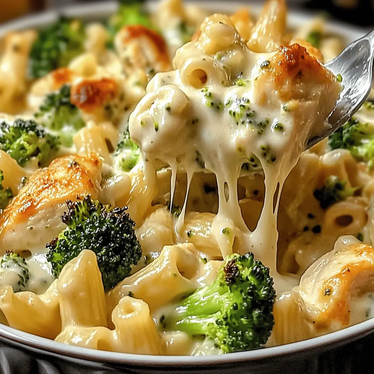 Chicken and Broccoli Alfredo Bake