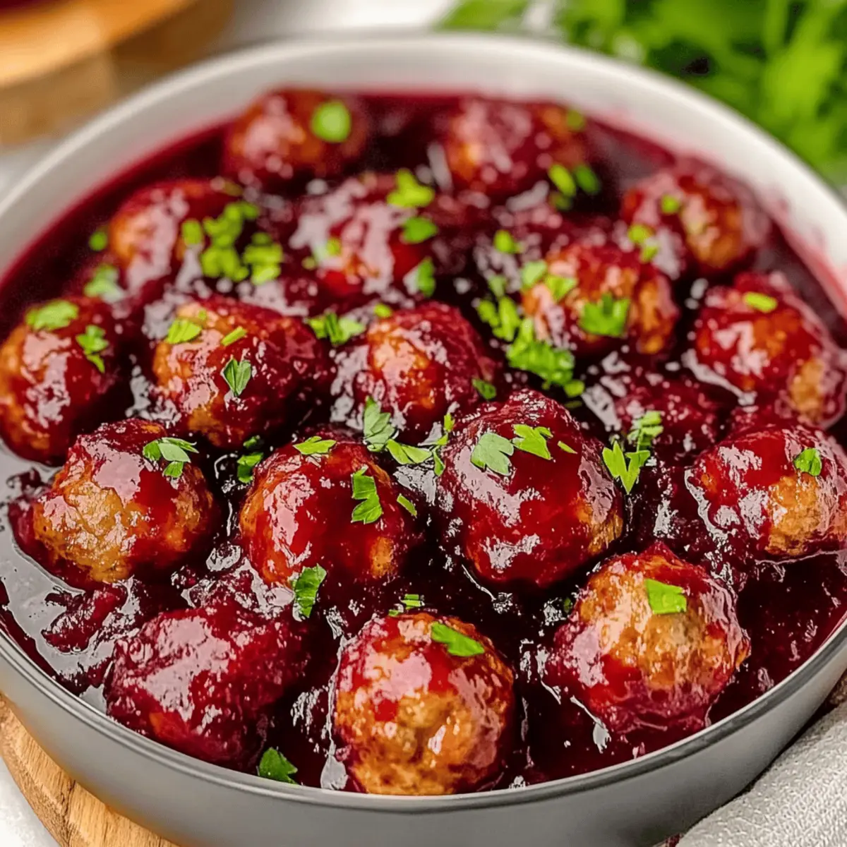 Cranberry Meatballs