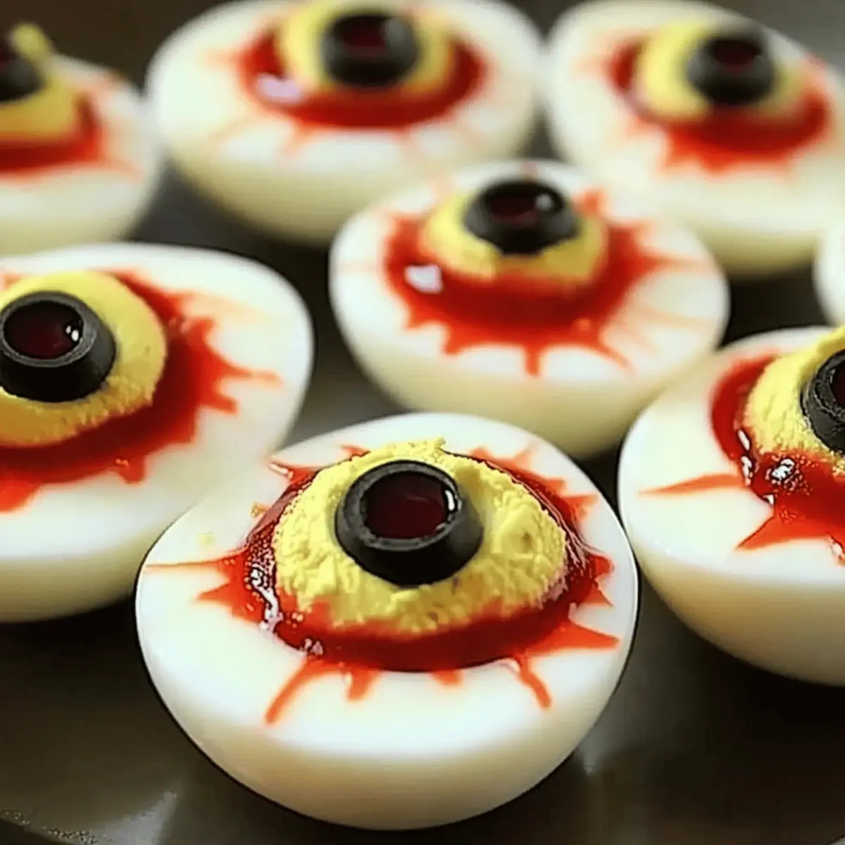 Creepy Eyeball Deviled Eggs