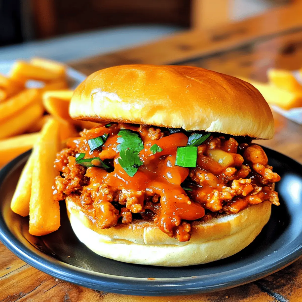 Easy Cajun Chicken Sloppy Joes
