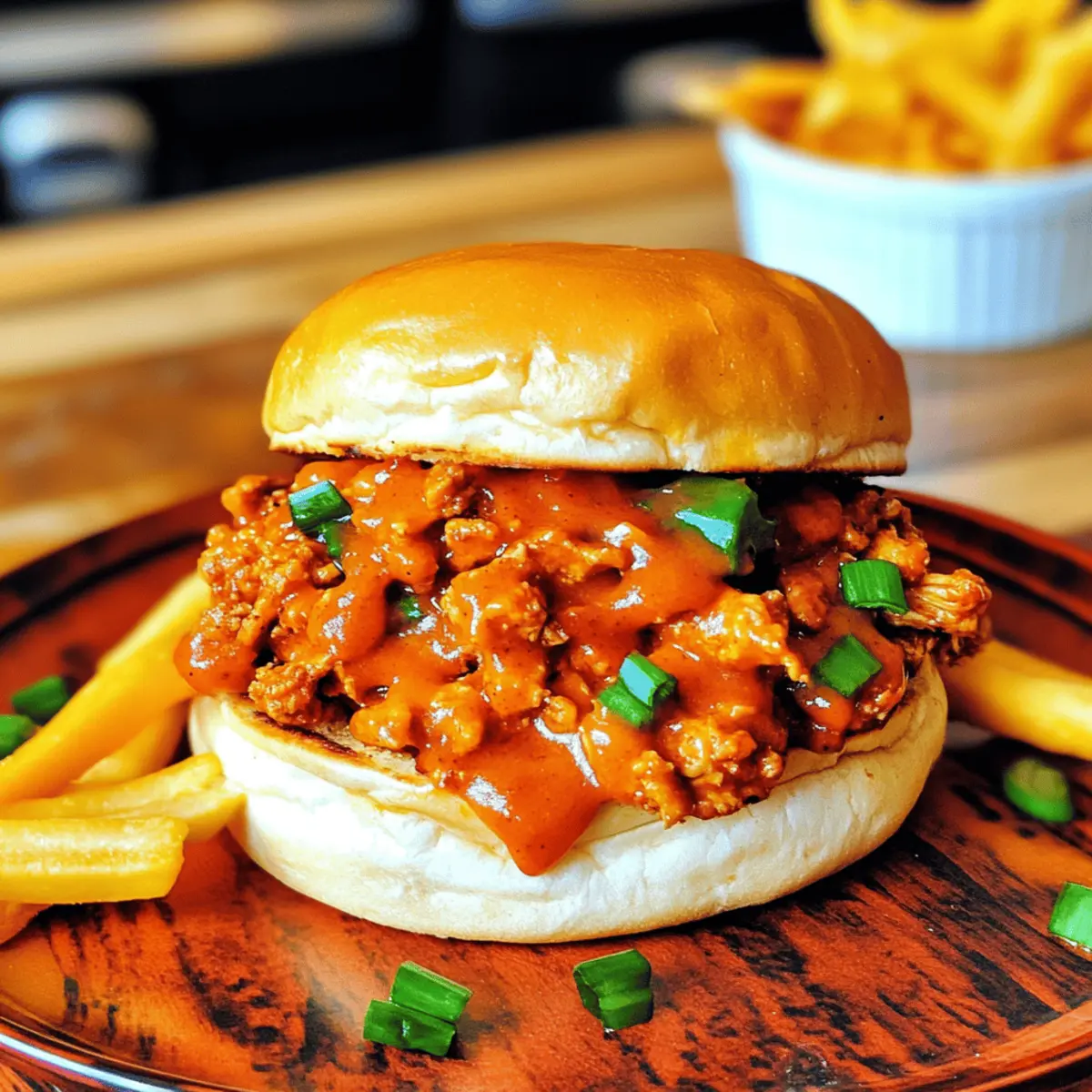 Easy Cajun Chicken Sloppy Joes