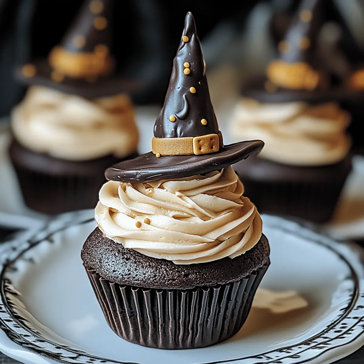 Easy Witch Hat Cupcakes