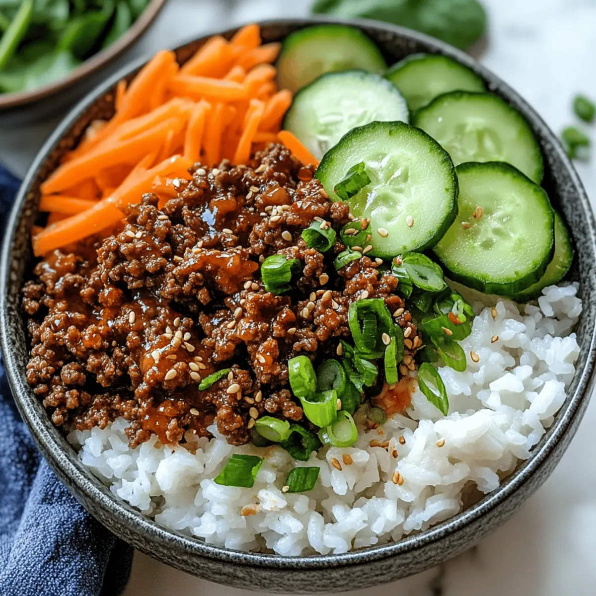 Korean Ground Beef Bowl